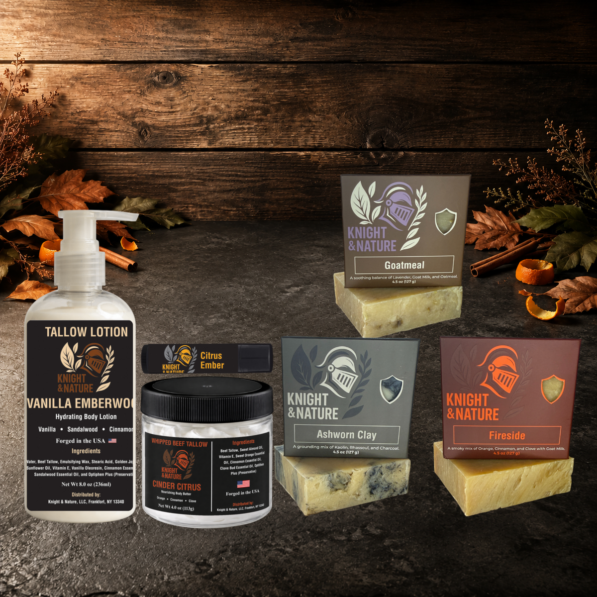 The Fresh Forge Spring and Summer body care bundle by Knight & Nature