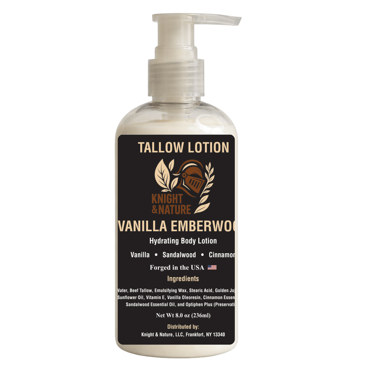 Vanilla Emberwood Natural Tallow Lotion representing the lotion collection